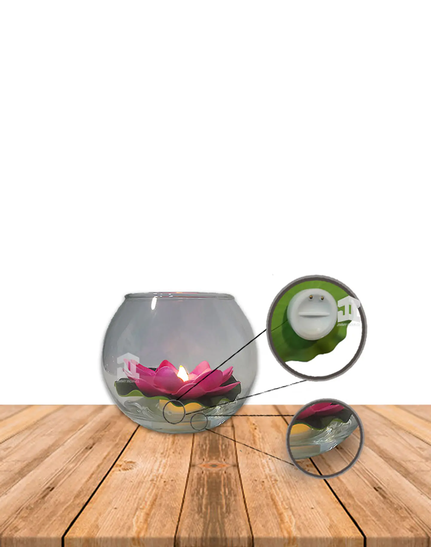  Caja Flor de Loto con Luz 6 un 2