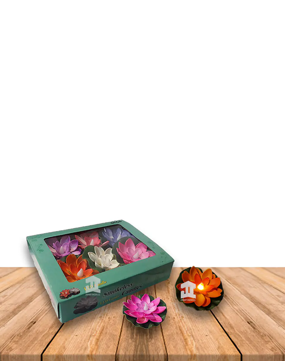  Caja Flor de Loto con Luz 6 un 1