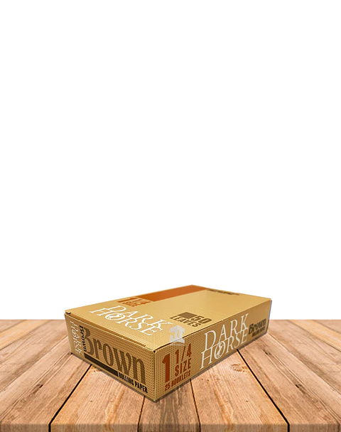 Papelillo Dark Horse Brown 1 1/4 , Caja de 25