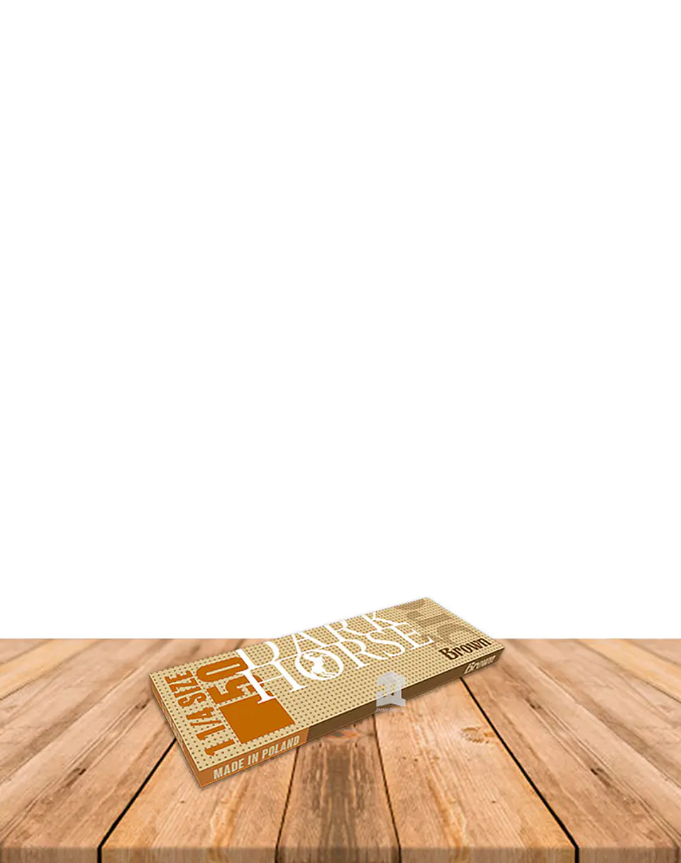 Papelillo Dark Horse Brown 1 1/4 , Caja de 25 2