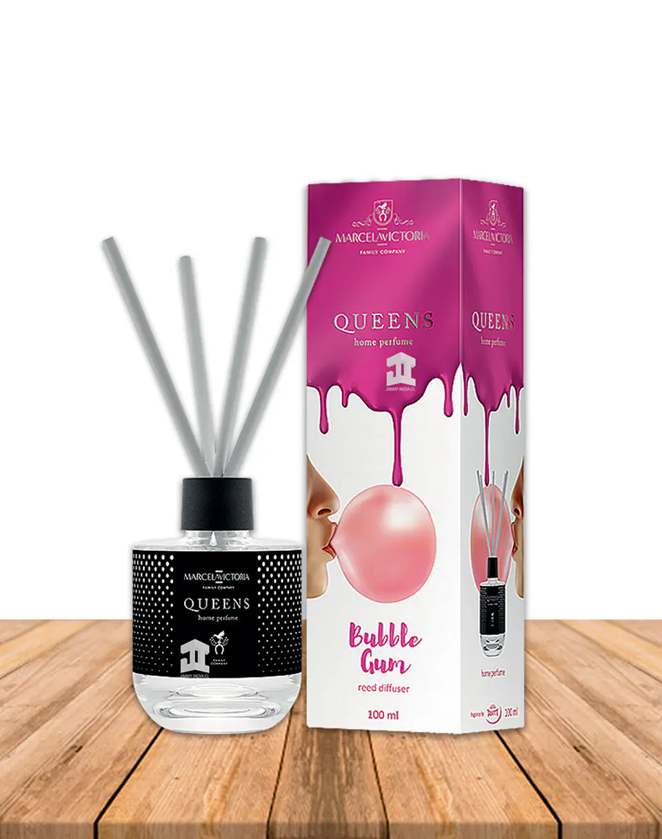 Reed Difusor Queens Bubble Gum 100ml 1