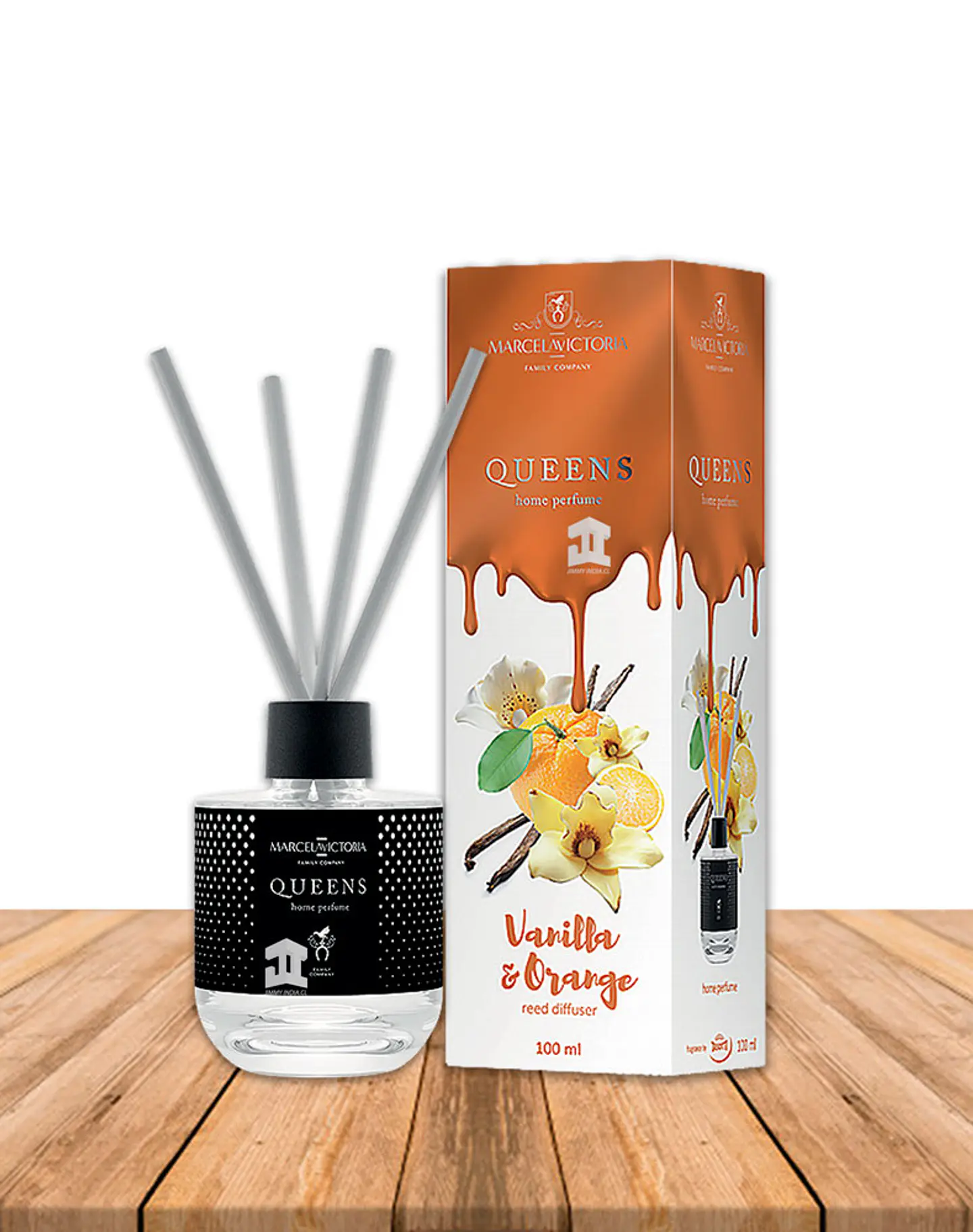 Reed Difusor Queens Vanilla Orange MV 100ml 1