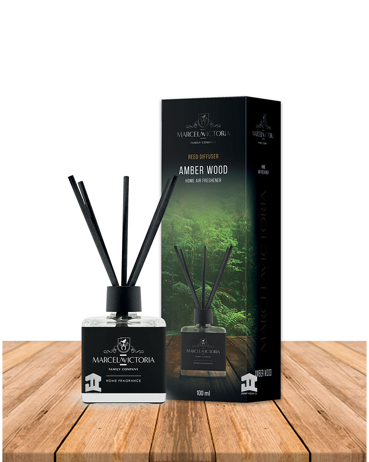  Difusor  Ambiental Amber Wood Marcela Victoria 100ml