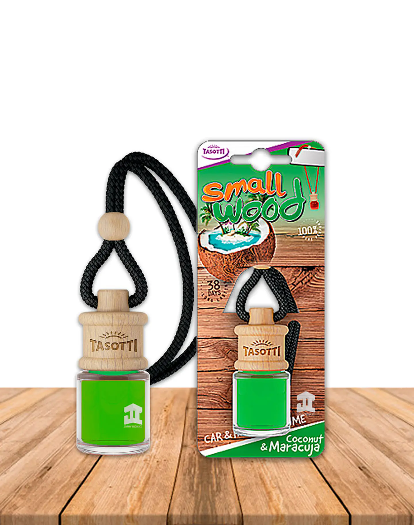 Aromatizador de Auto Small Wood Coco & Maracuya 4ml 1