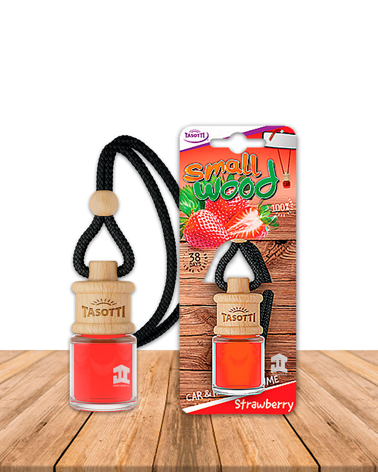 Aromatizador de Auto Small Wood Strawberry 4ml