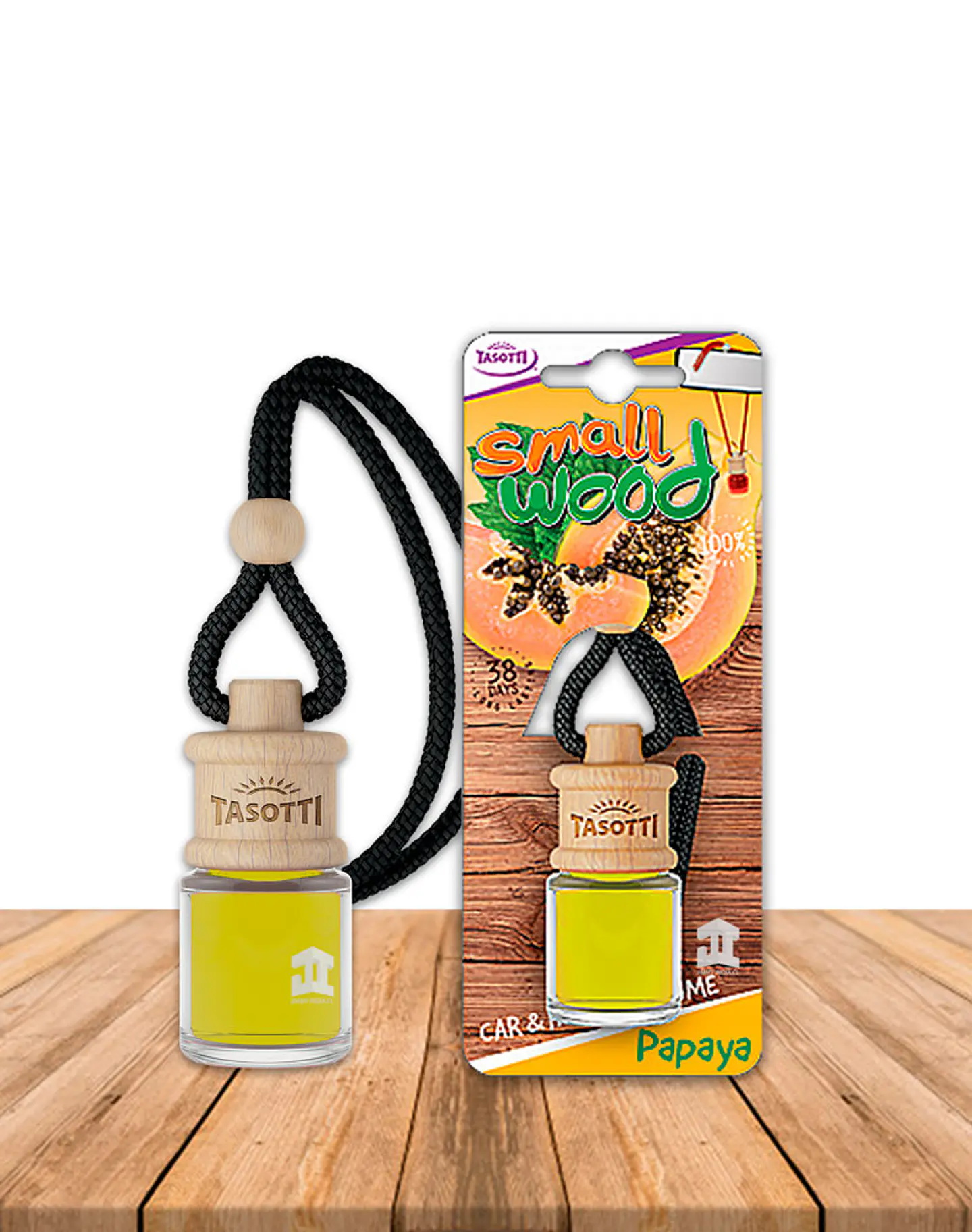 Aromatizador de Auto Small Wood Papaya 4ml 1