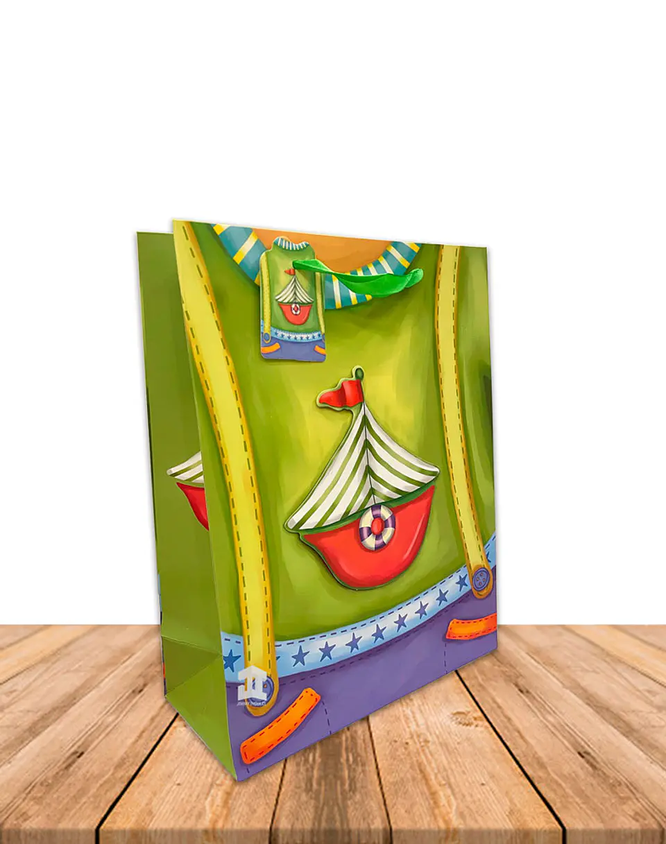Bolsa De Regalo Mediana Niños con Relieve Oferta Docena 5