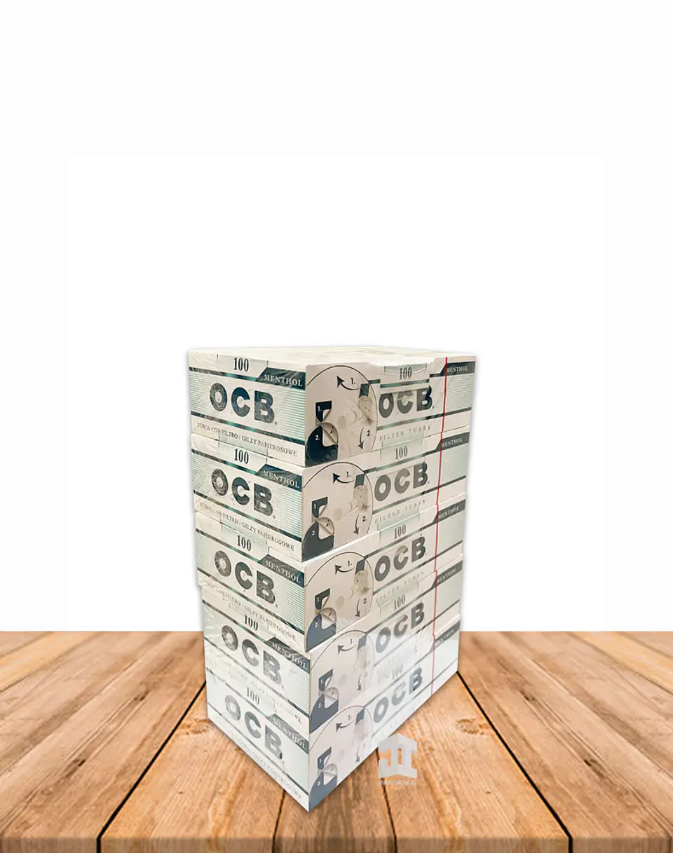 Tubos Ocb Menthol  Pack de 5 Display 1