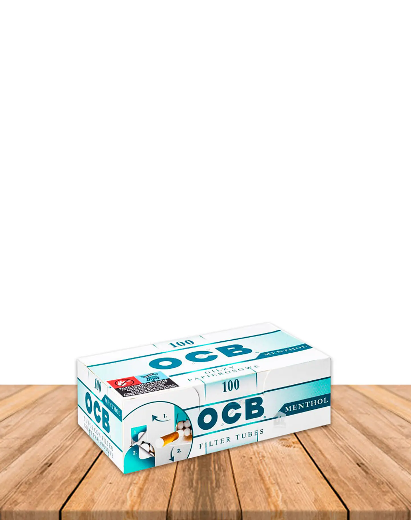 Tubos Ocb Menthol  Pack de 5 Display 2