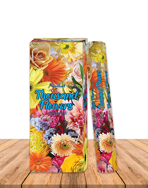 Incienso Formato Hexagonal Floral Mil Flores