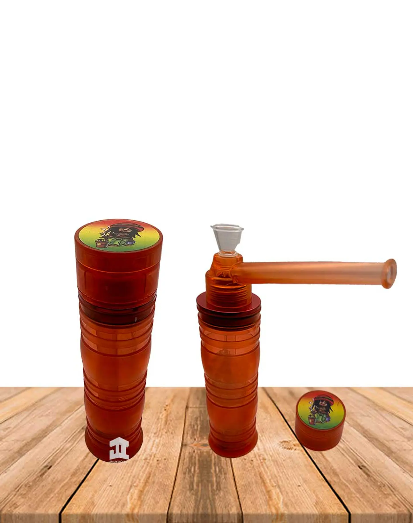 Bong acrilico con luz mas moledor JL-5990-2 2