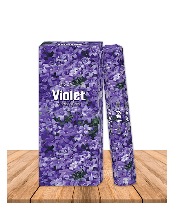 Incienso Formato Hexagonal Floral Violeta