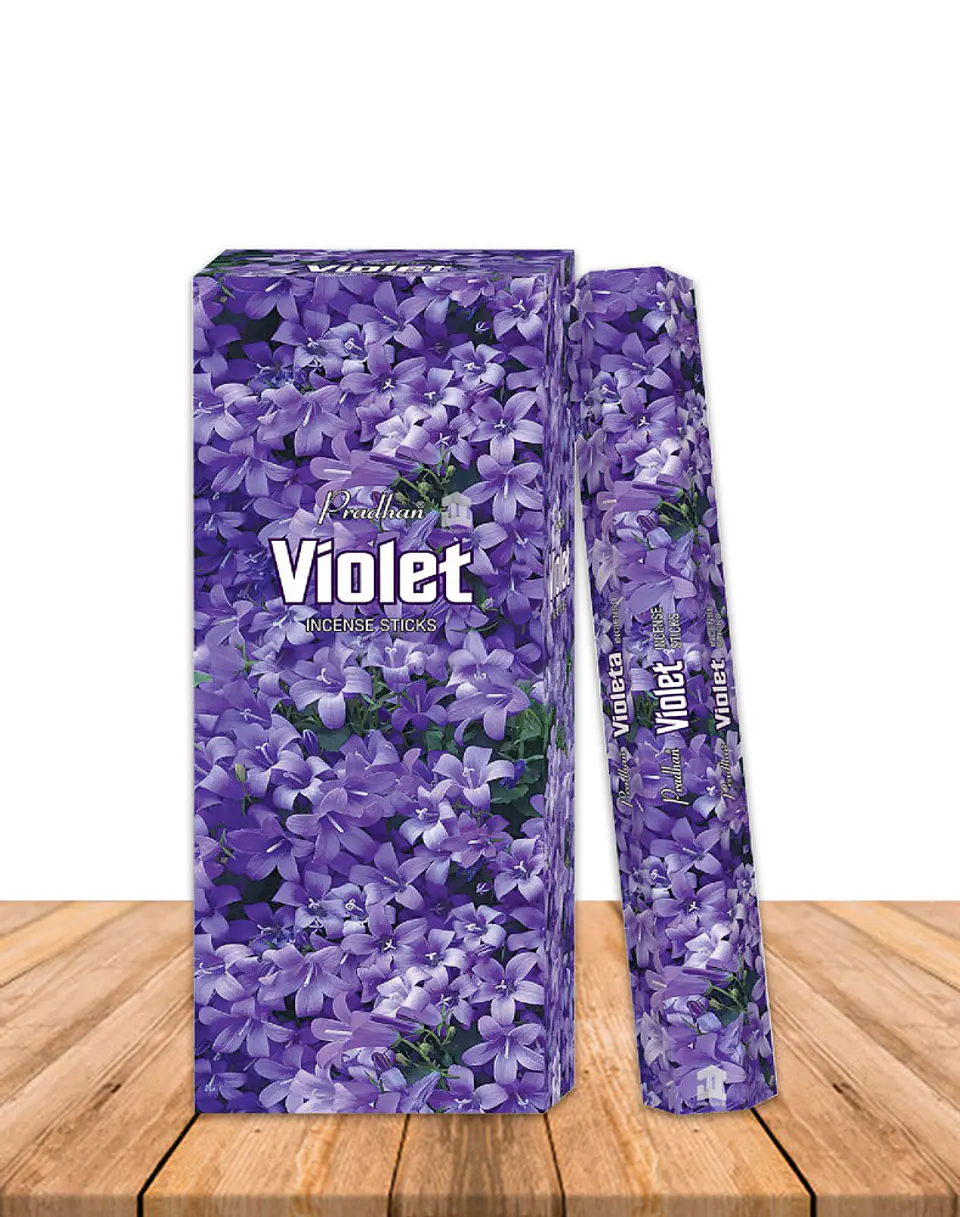 Incienso Formato Hexagonal Violeta 1
