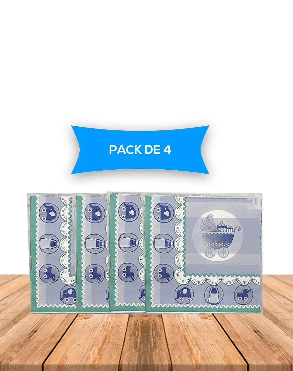 Servilletas Baby Shower PACK DE 4 1