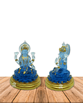 Diosa lakshmi Pequeña  Azul Transparente 4" JI21-12