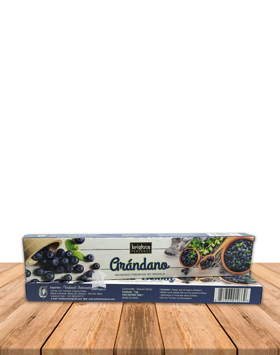 Incienso Krishna Premium Arándano 15 grs 2