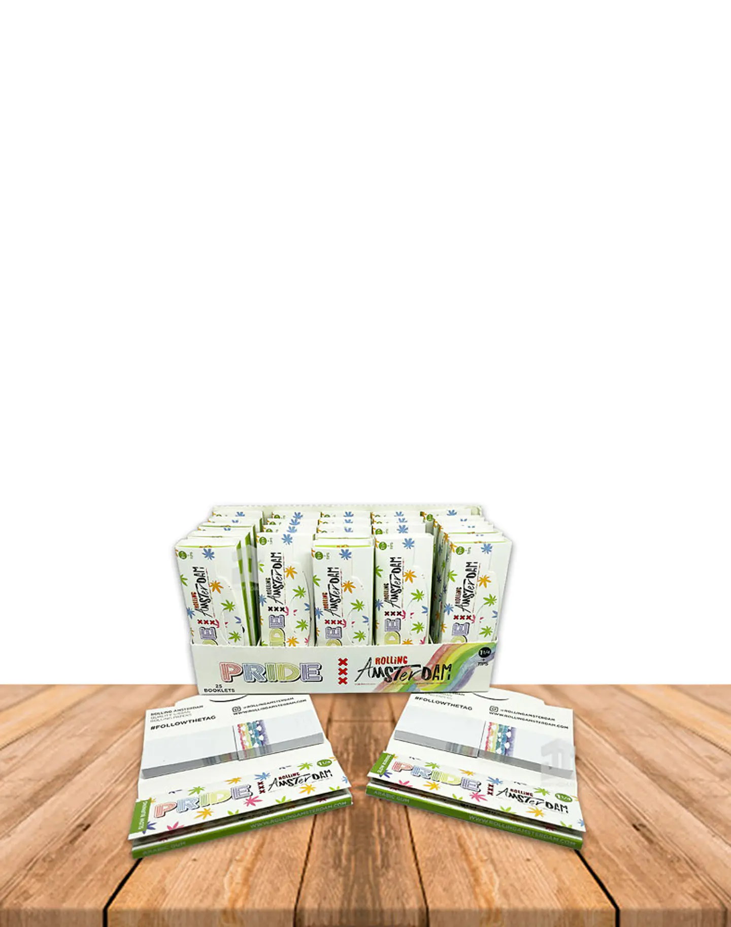 Papel Rolling Amsterdam PRIDE 1 1/4 + TIPS 1