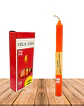 Vela Lisa Esotérica Color Naranjo - Miniatura 1