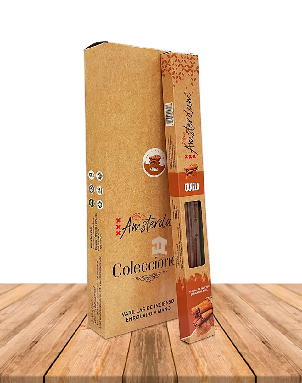 Incienso Jardin Rolling Amsterdam Canela 41 Cm 2