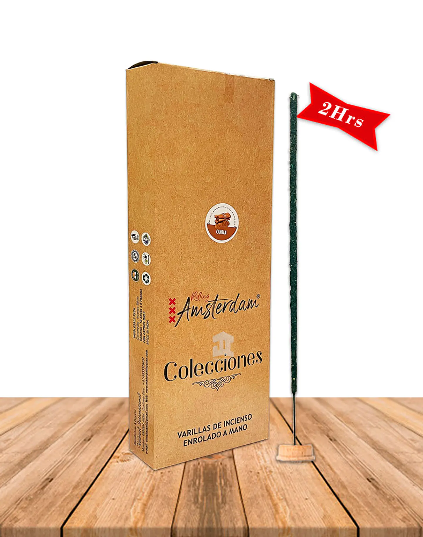Incienso Jardin Rolling Amsterdam Canela 41 Cm 1