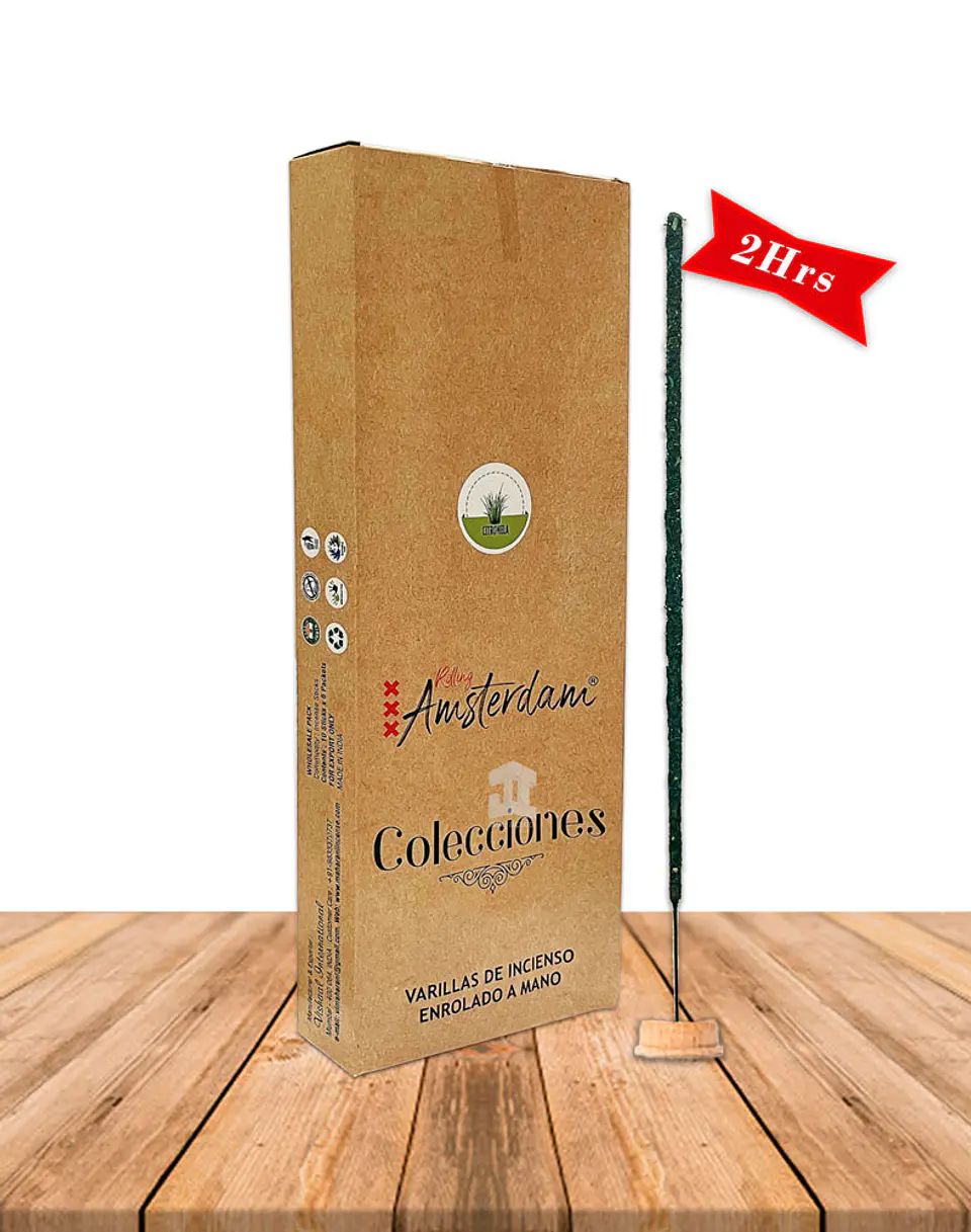 Incienso Jardin Rolling Amsterdam Citronella 41 Cm 1