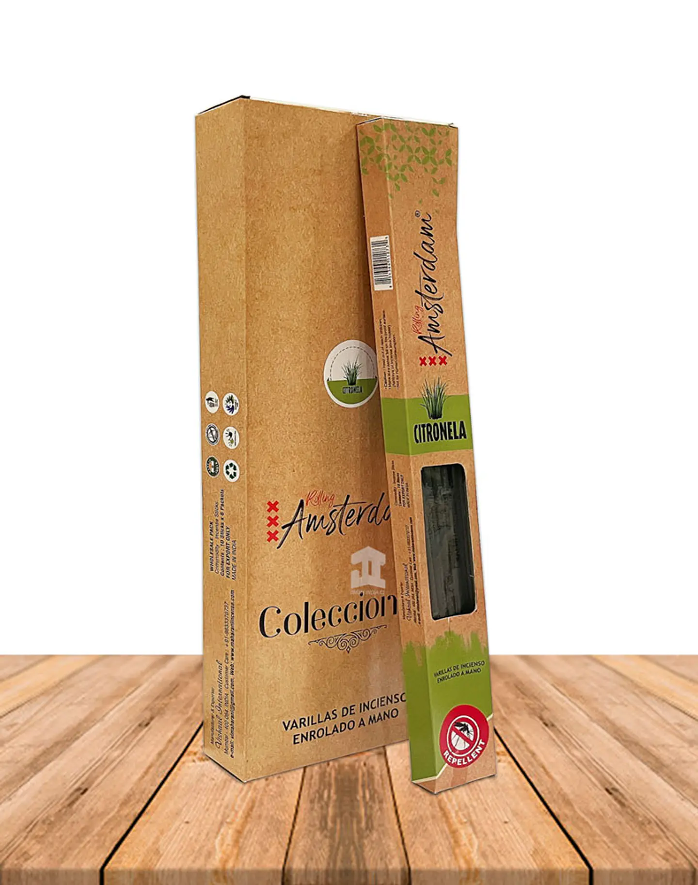Incienso Jardin Rolling Amsterdam Citronella 41 Cm 2