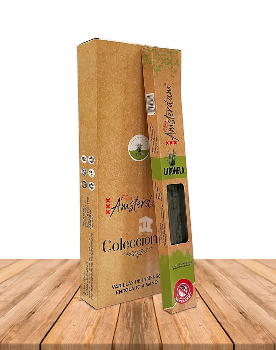 Incienso Jardin Rolling Amsterdam Citronella 41 Cm 2
