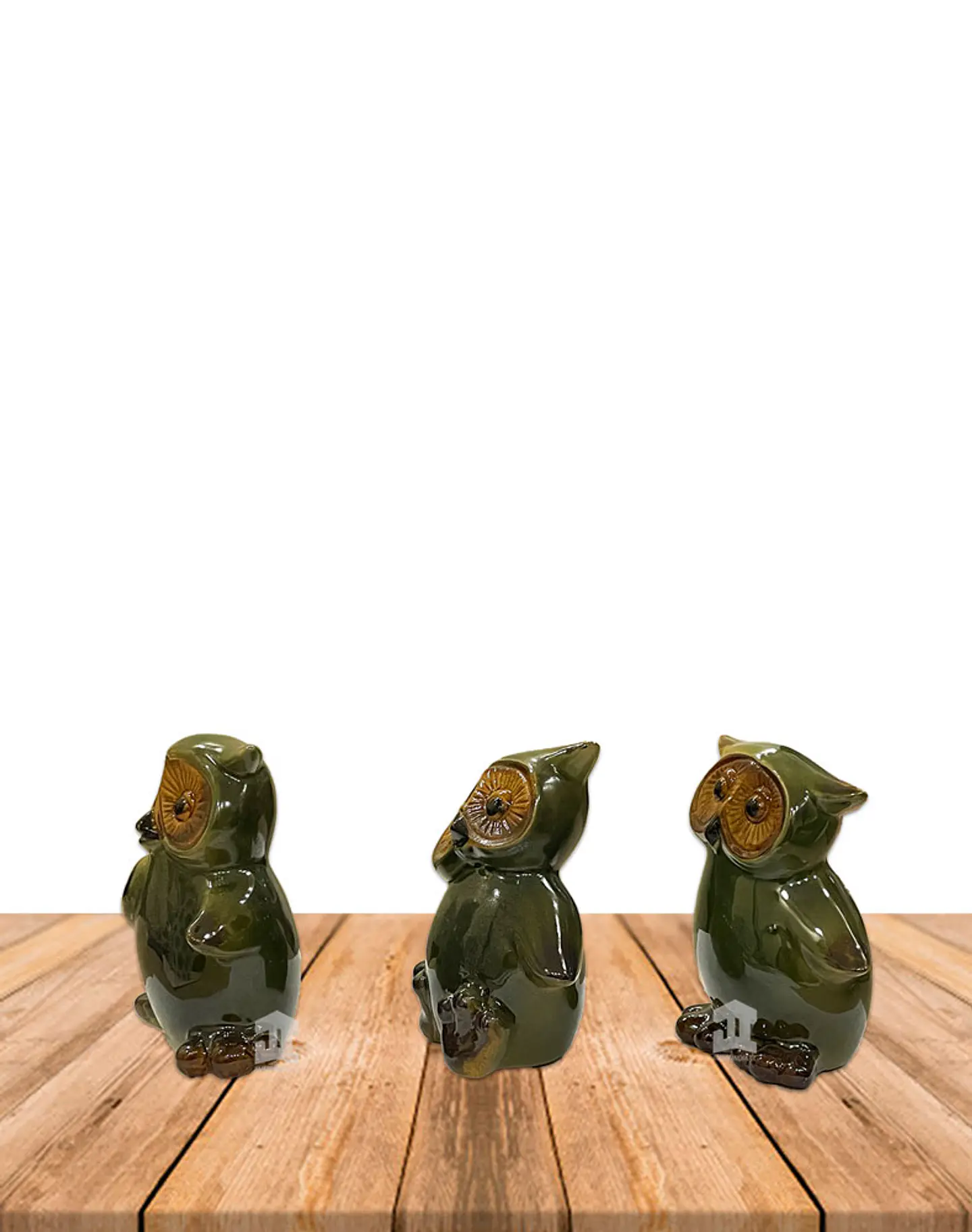 Set de 3 Búhos de Cerámica JI16-248 2