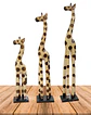 Set de 3 Jirafas de Madera  N°6  99cm - Miniatura 1