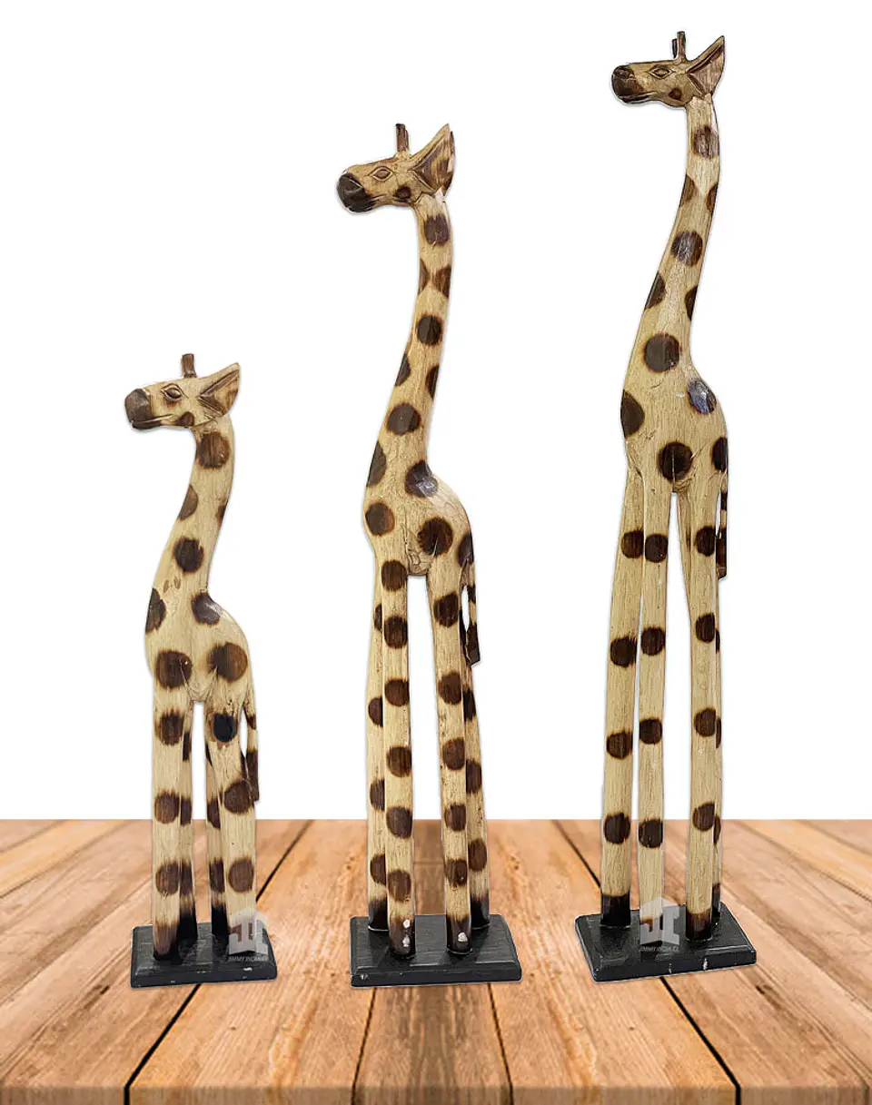 Set de 3 Jirafas de Madera  N°6  99cm 1