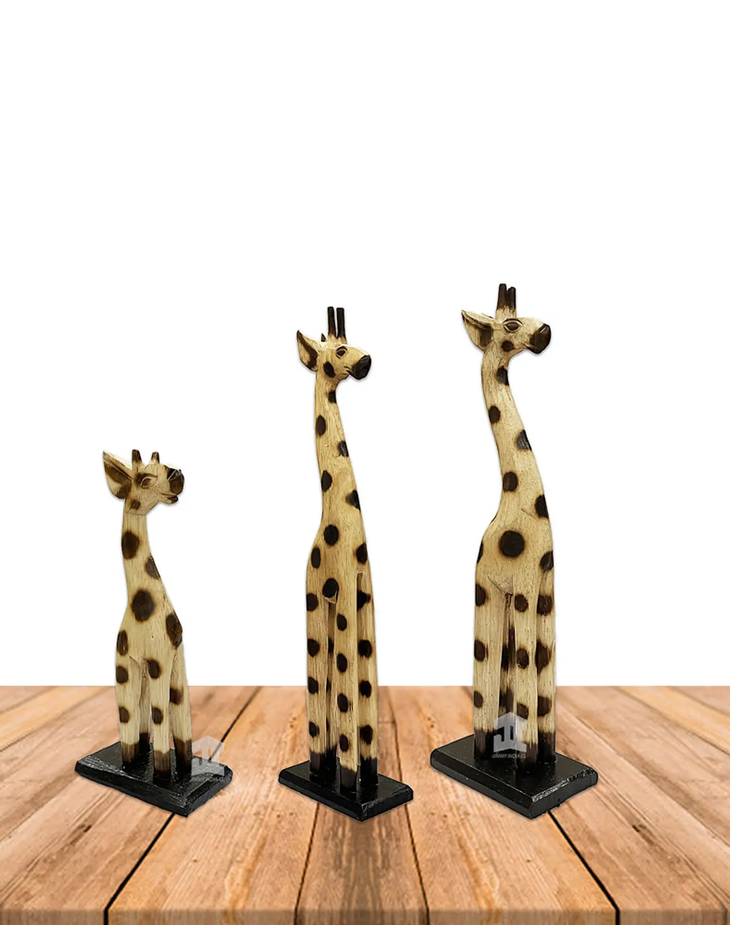Set de 3 Jirafas de Madera  N°GB46 41cm 3