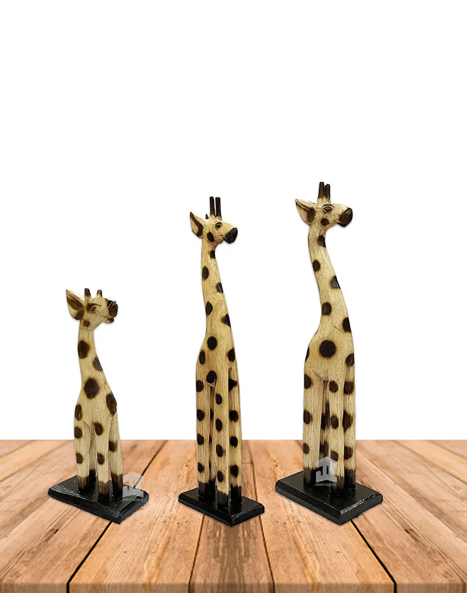 Set de 3 Jirafas de Madera  N°GB46 41cm 3