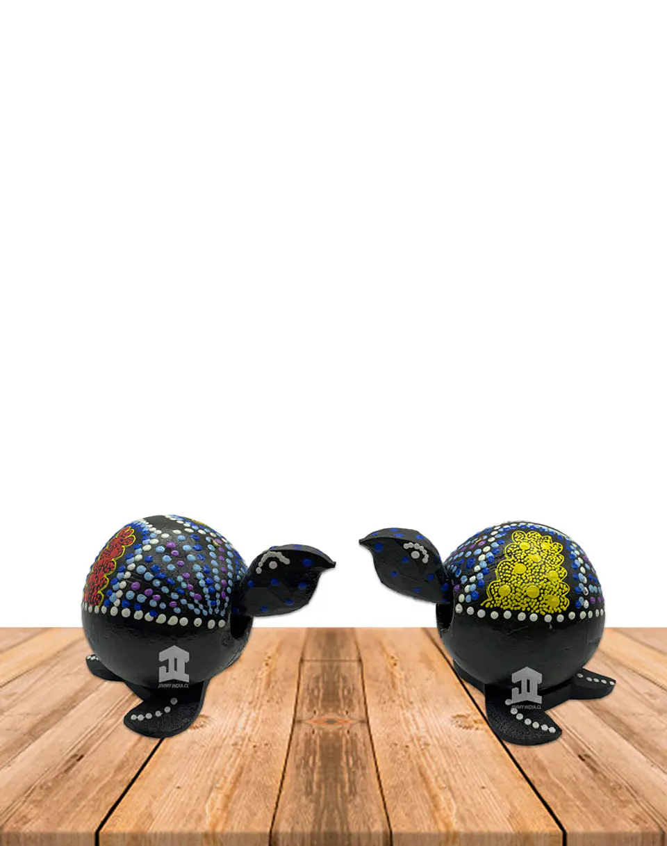 Tortuga Aborigen de Madera y Coco Honu  N°19 2