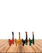 Set de 4 Gatos de Madera colores N°12 - Miniatura 3