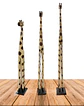 Set de 3 Jirafas de Madera  N°7  152cm - Miniatura 2