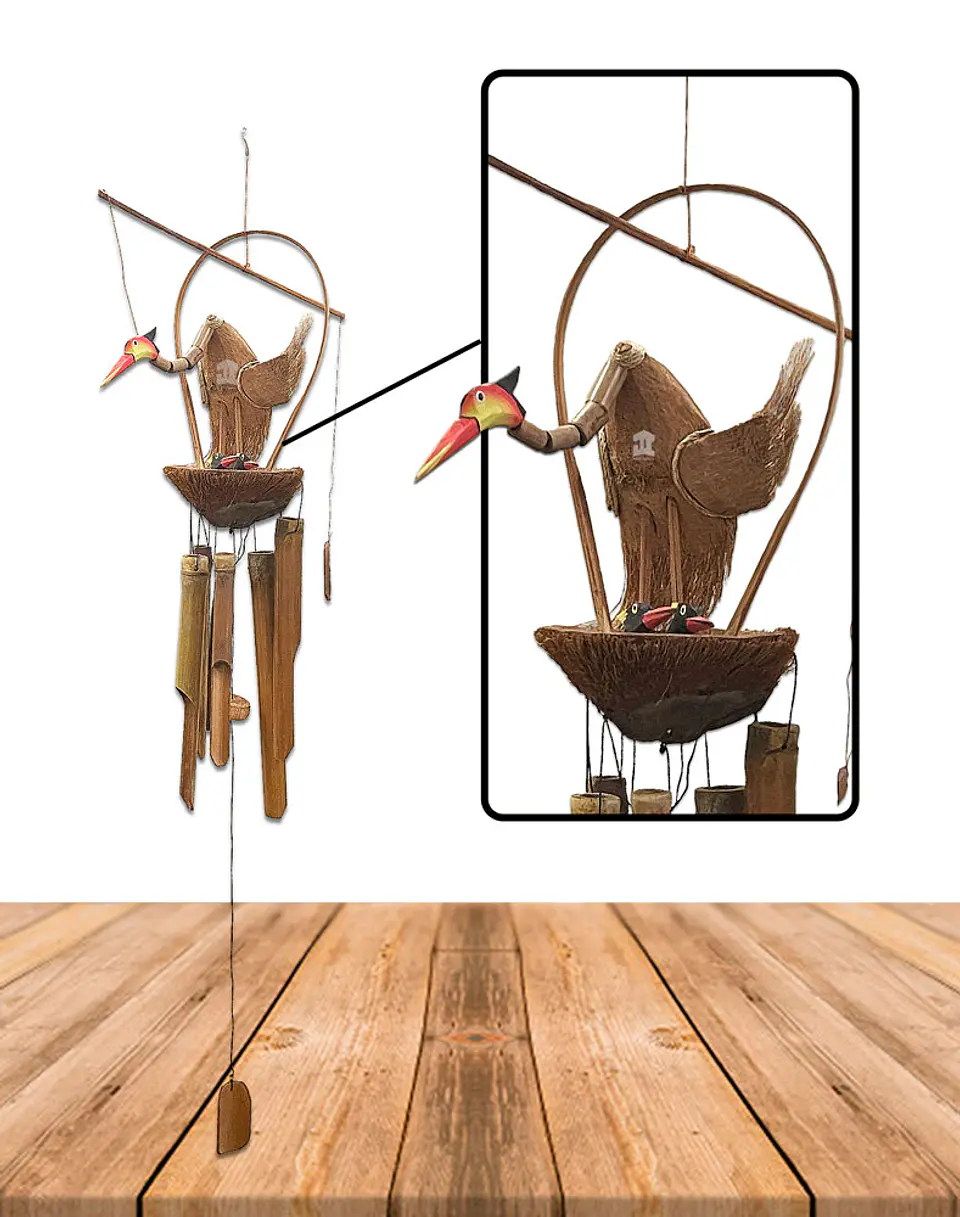 Colgante Familia Pájaro 30cm N°15 1