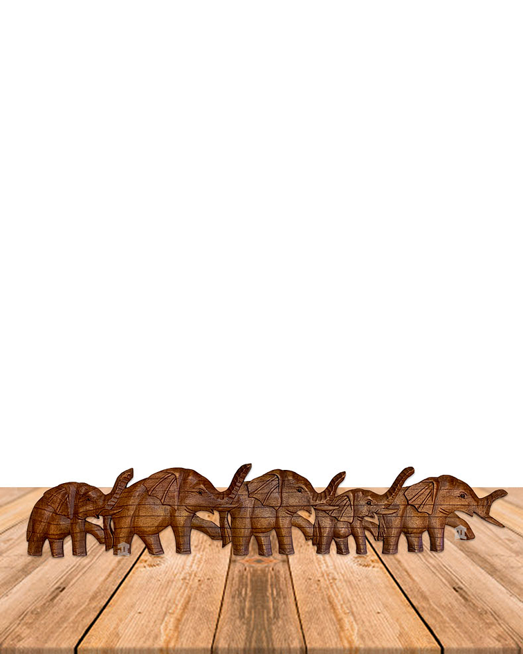 Familia Elefantes Muralla 100cm N°ELP28.07