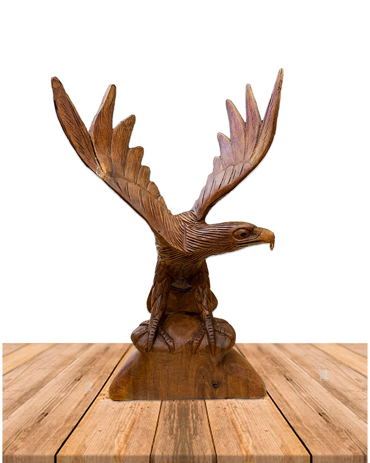 Figura de Águila en Madera N°16