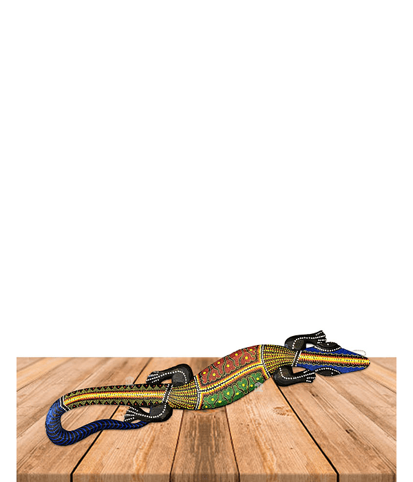Gecko (Lagartija) aborigen madera Muralla N°31