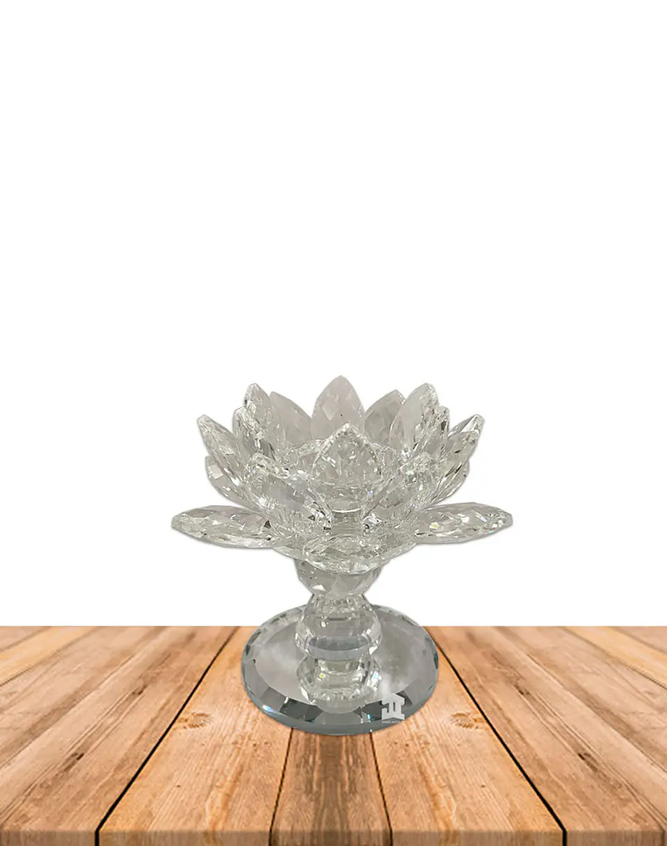 Porta vela Flor de loto 13cm JI23-153 2