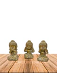 Set Figura Buda  Ciego Sordo Mudo  4,5