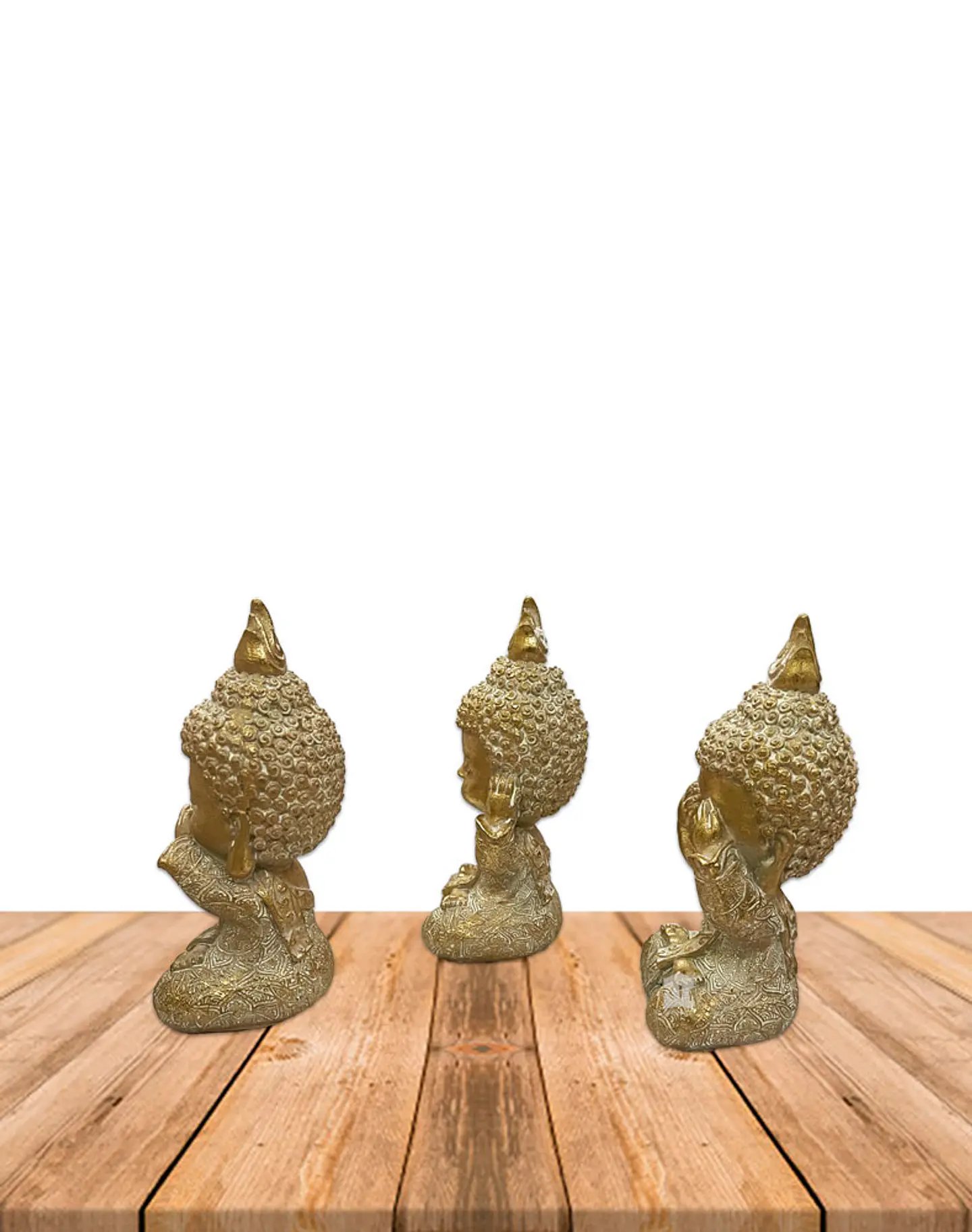 Set Figura Buda  Ciego Sordo Mudo  5