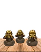 Set Figura Buda  Ciego Sordo Mudo  JI23-531 - Miniatura 1