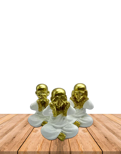 Set Figura Buda Ciego Sordo Mudo Chico JI23-329