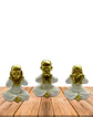 Set Figura Buda Ciego Sordo Mudo Chico JI23-329 - Miniatura 2