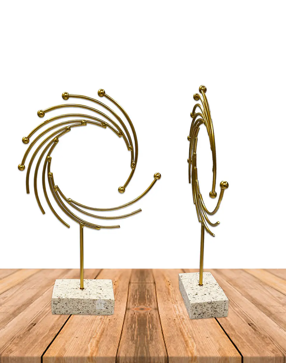 Figura Metal con Base JI23-274 2
