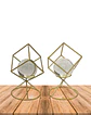 Figura Metal Cubo con Esfera y  Base JI23-278 - Miniatura 2