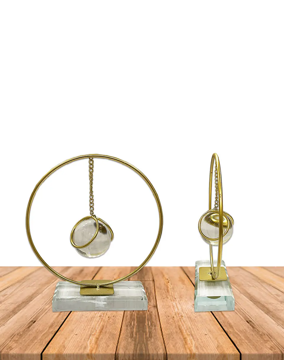 Figura Metal Colgante con Base JI23-276 2