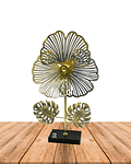 Figura Metal Flor con Base JI23-269