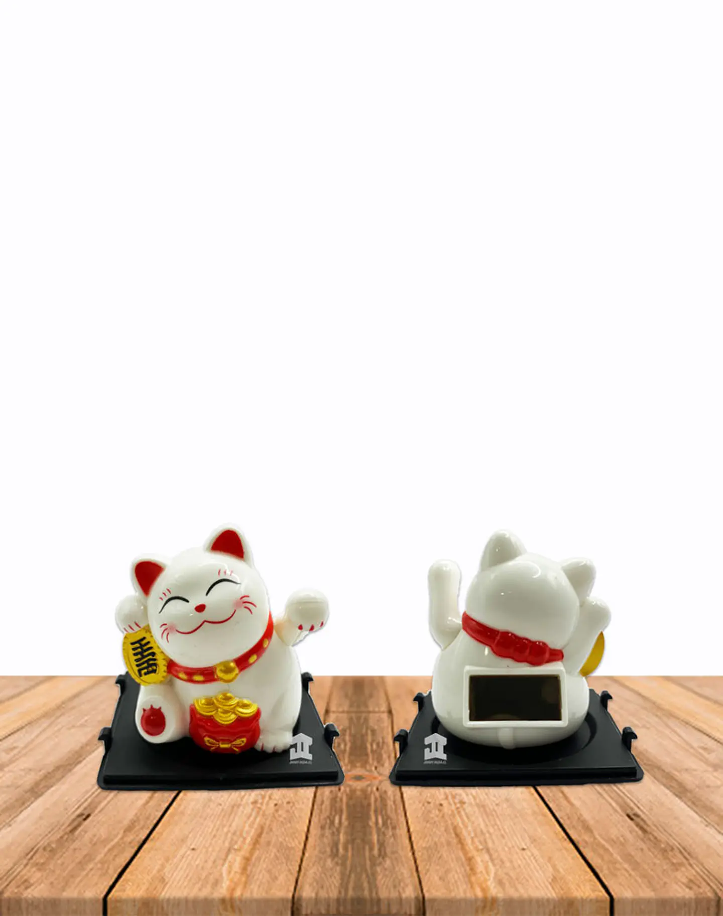 Figura Gato de La Fortuna Blanco, c/ Movimiento JI23-249 2